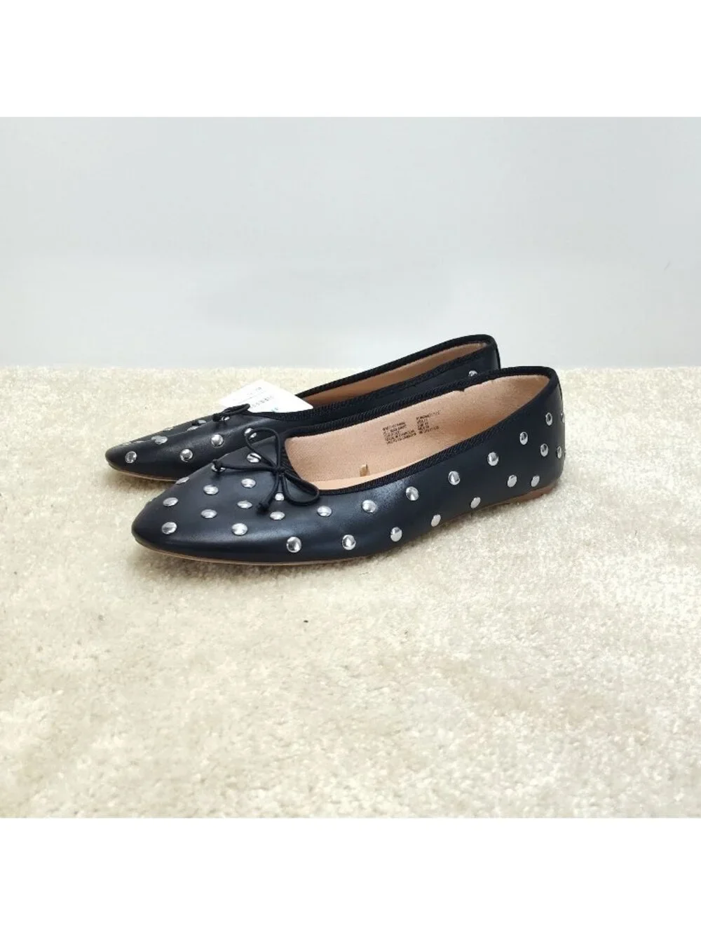 Time And Tru Studded Ballet Mary Jane Flats Loafers Slides Mules Slip-on US 11